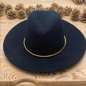 Janessa Leone Opal Navy Hat